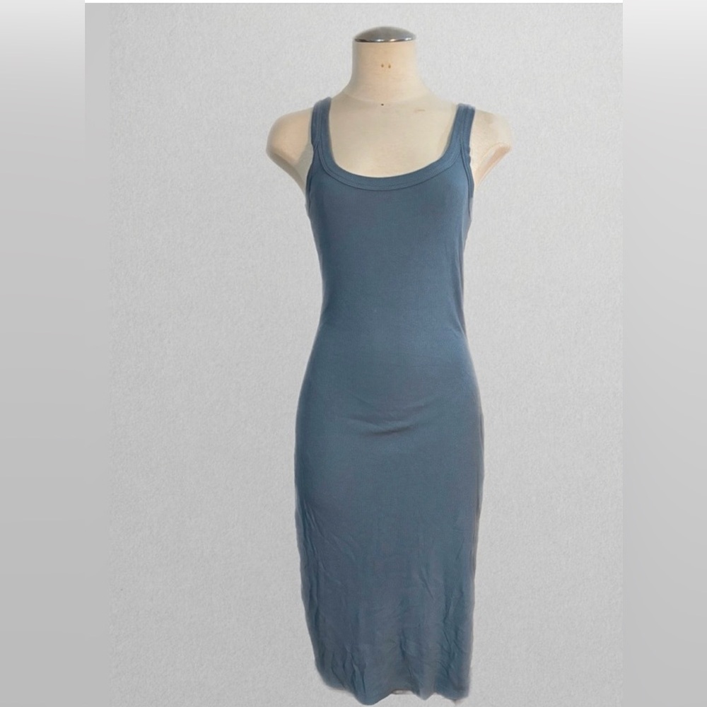 Bobi Los Angeles Blue Sleeveless Midi Dress, Size XS